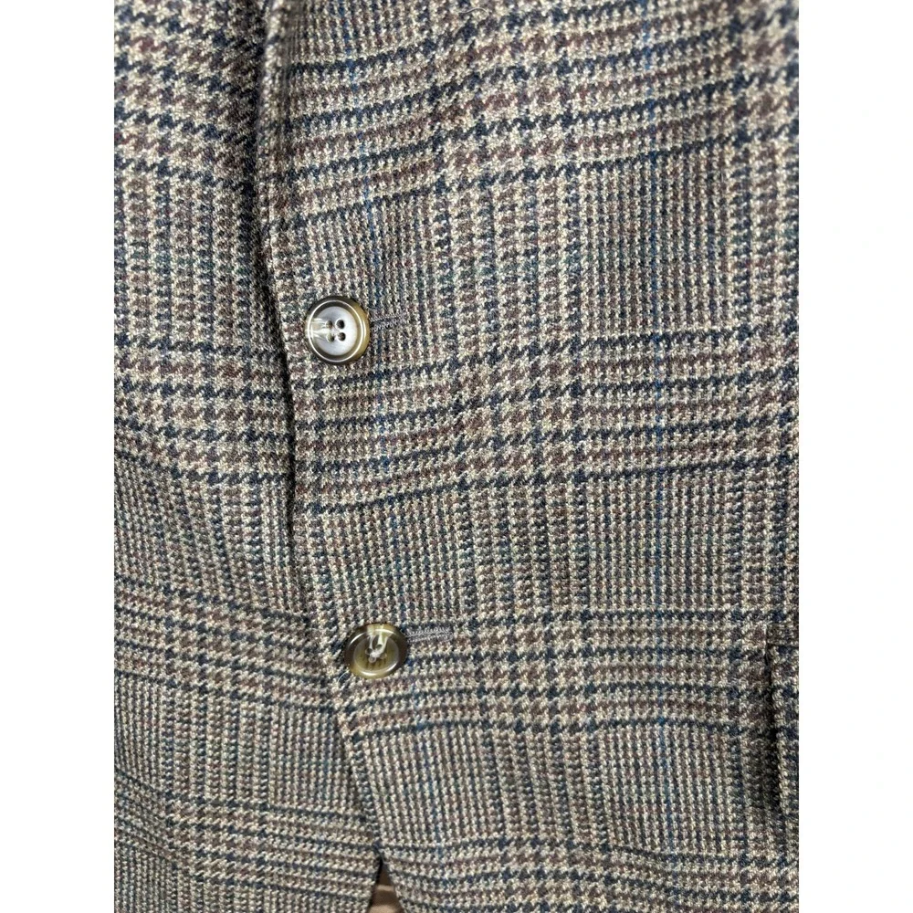 Chaps Ralph Lauren Blazer Mens 46 Brown Plaid Check Wool Tweed Sport Coat Canada